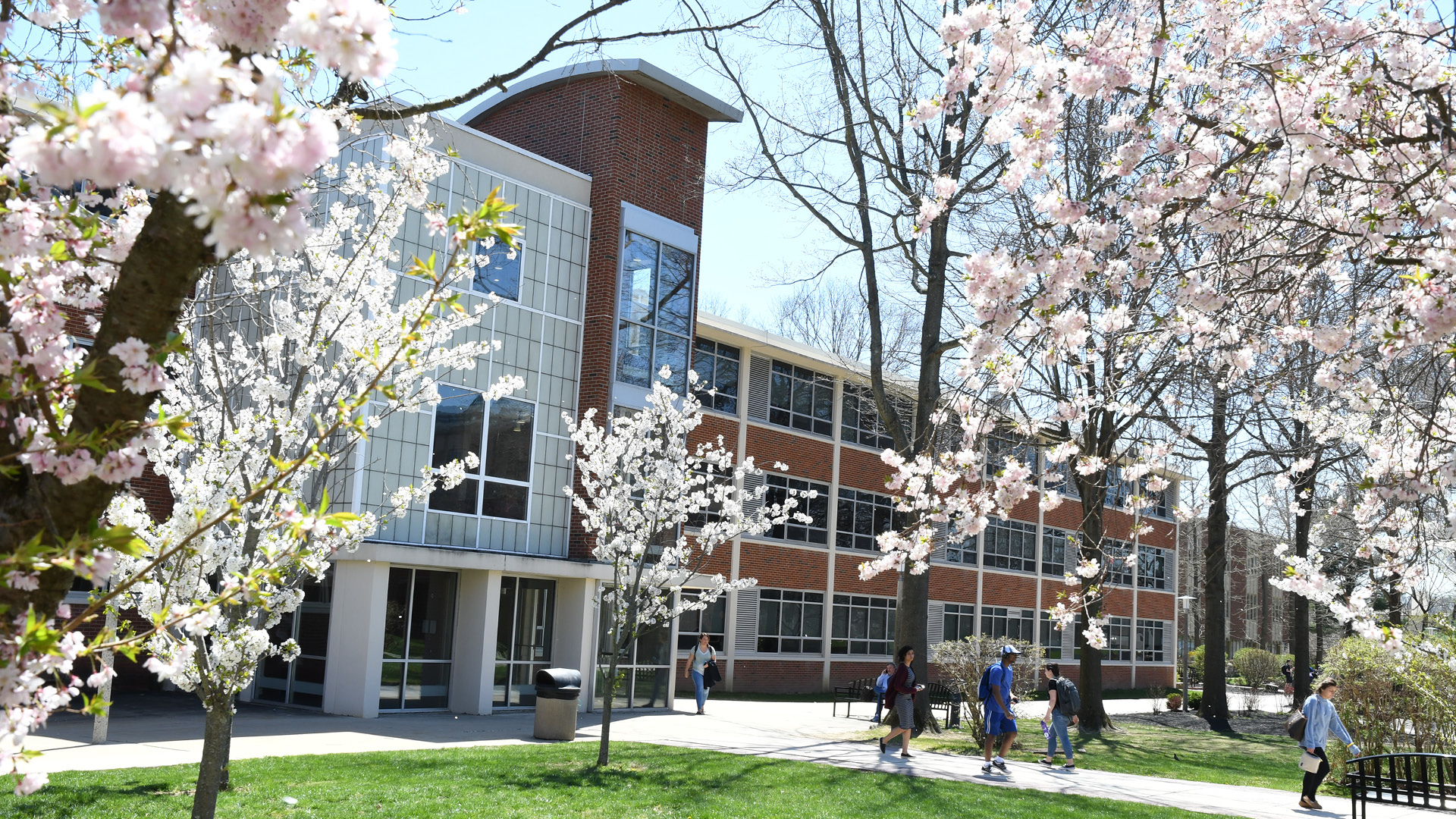 Rider campus in spring