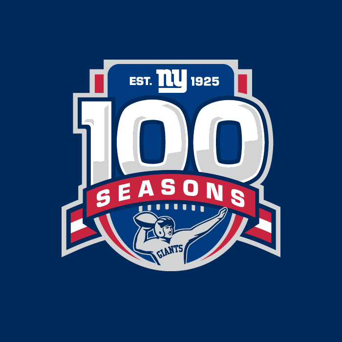 NY Giants 100 Seasons logo