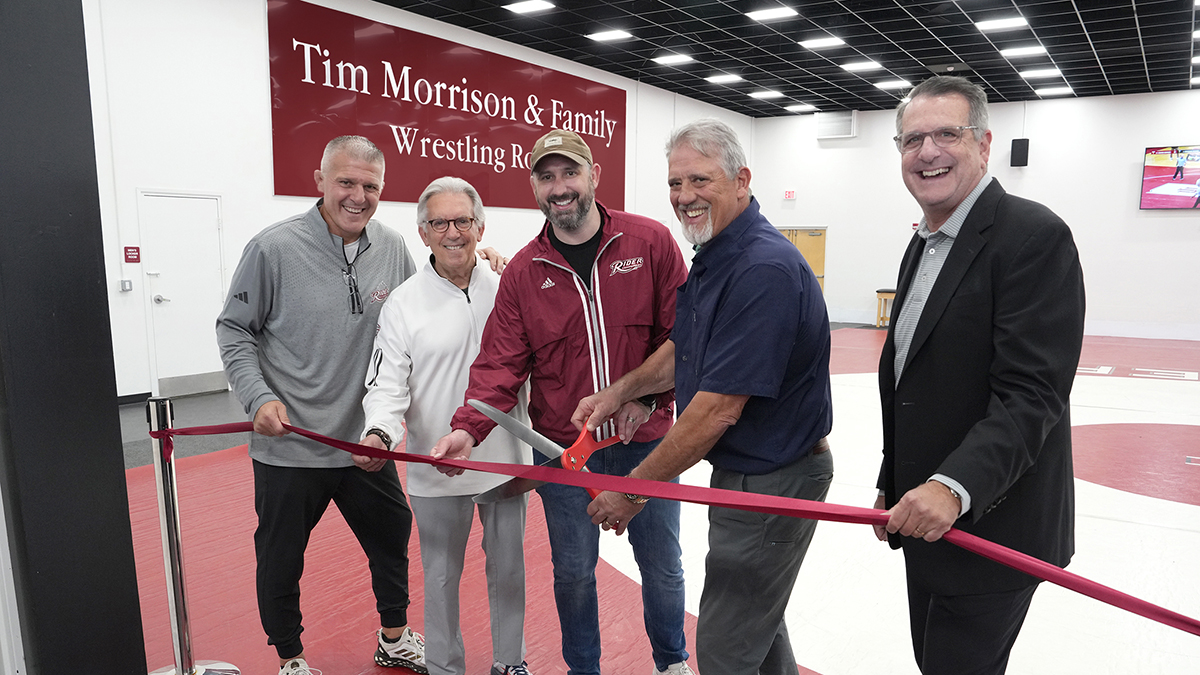 Ribbon cutting for Tim Morrison & Family Wrestling Room