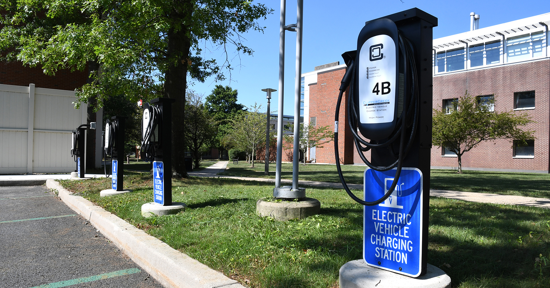 Electric charging stations on Rider campus