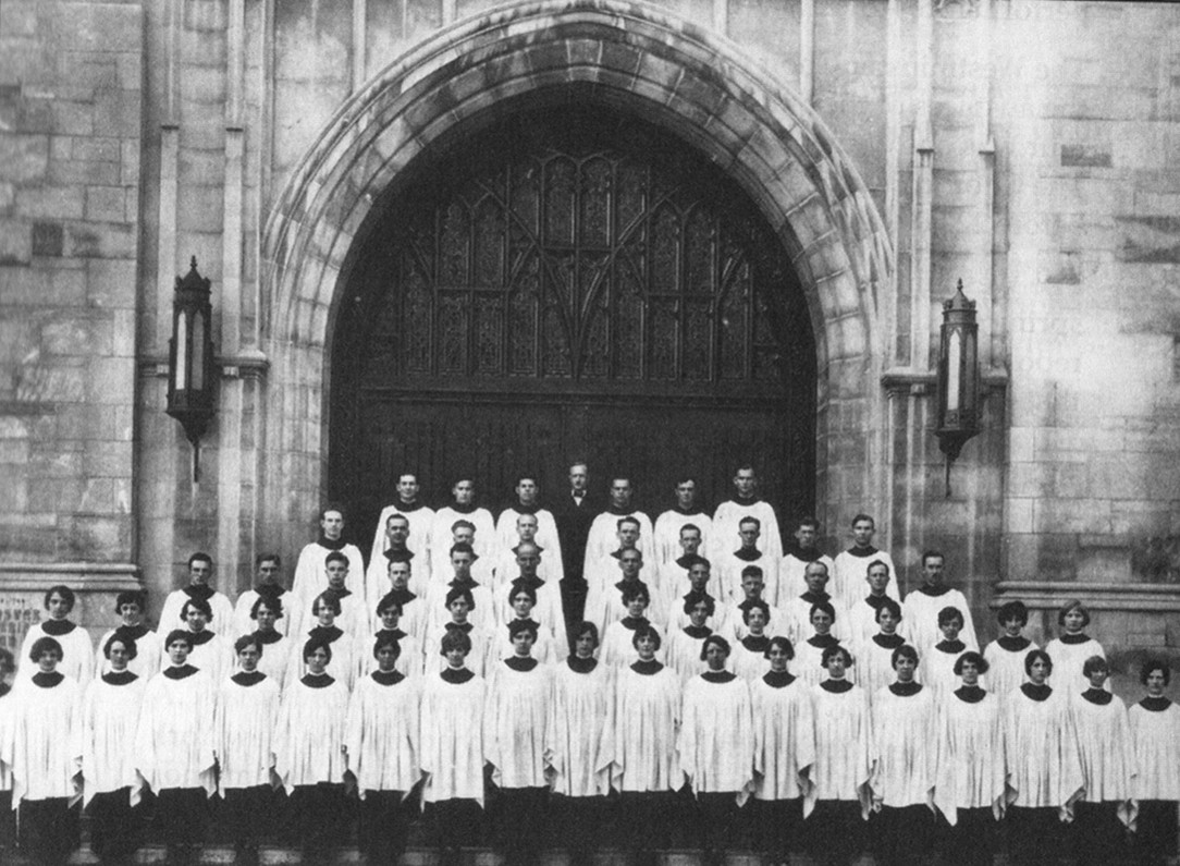 Westminster Choir at the Westminster Presbyterian Church in 1926