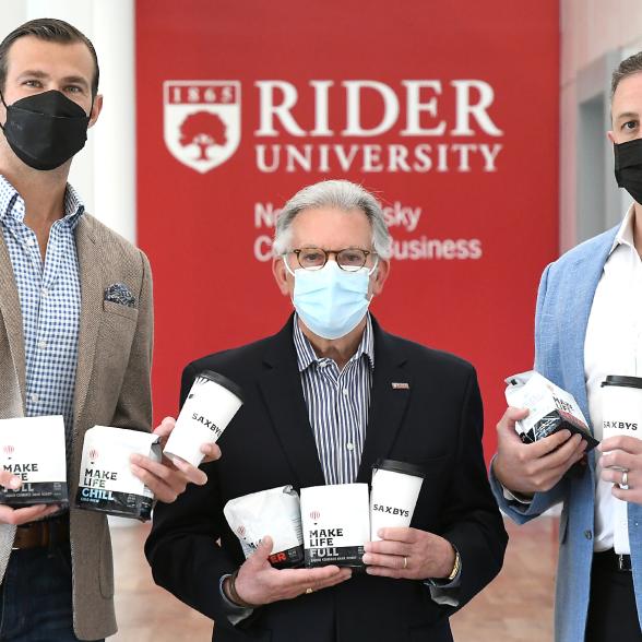 Leaders from Rider and Saxsbys and Gourmet Dining Services