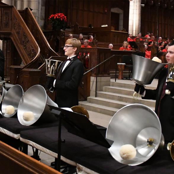 The Westminster Concert Bell Choir performs