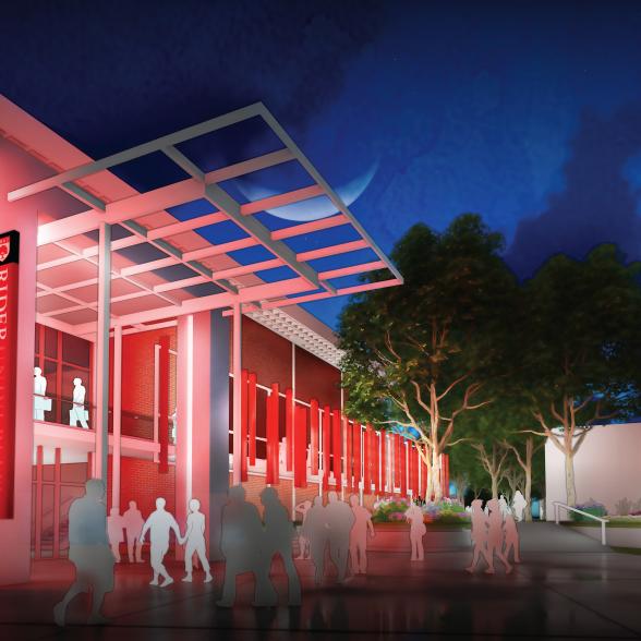 Rendering portraying changes to the Bart Luedeke Center
