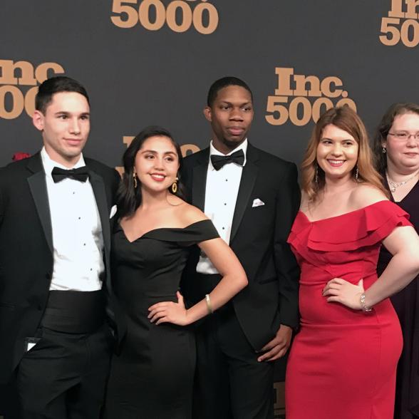 Rider students at the Inc. 5000 conference