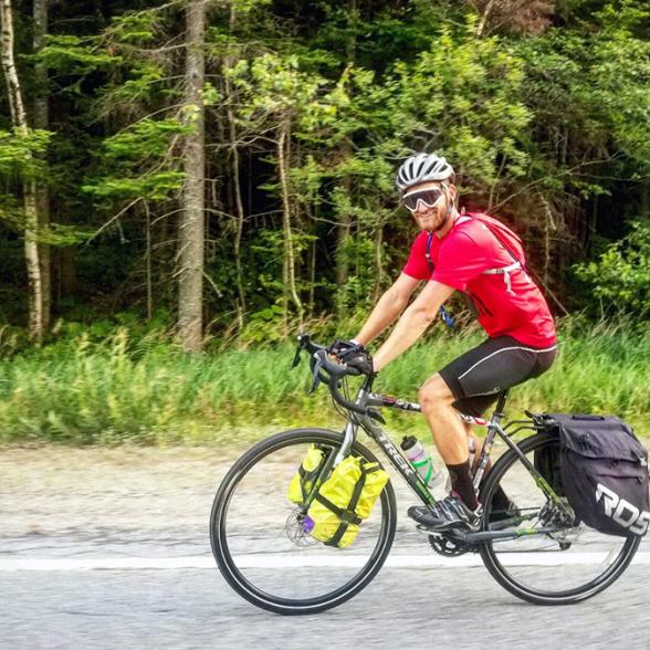 Rider alumnus pedals coast-to-coast to raise money for pancr