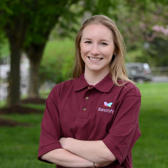 Paige Santhin ’15, Bancroft employee and a graduate of Rider's applied psychology program