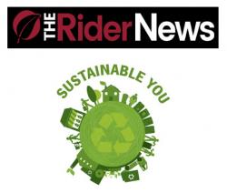 The Rider News and Sustainable You joint logos