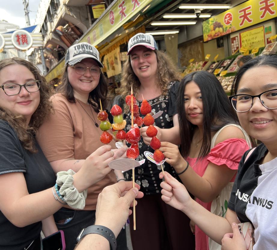 Psychology students in Japan