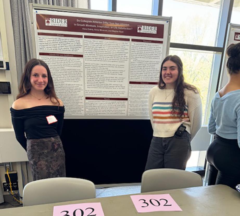Students presenting at Showcase in Psychology