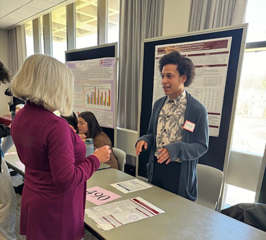 Students presenting at Showcase in Psychology