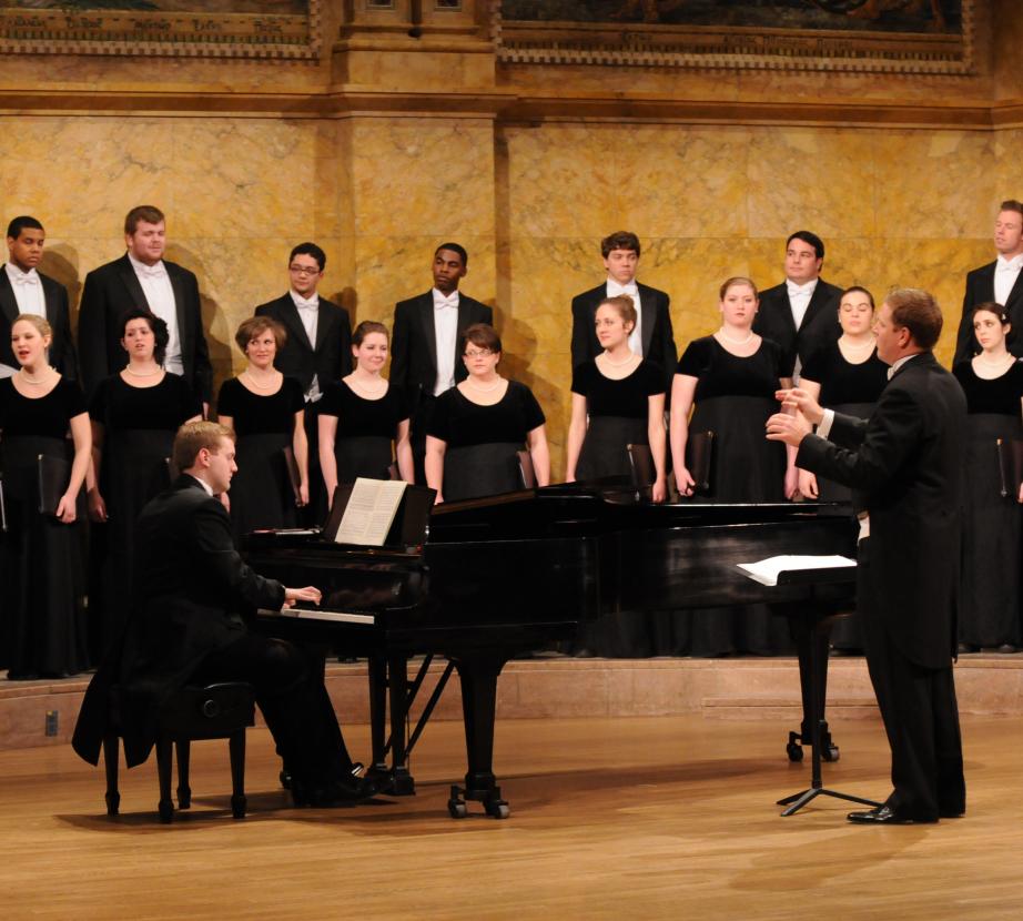 Westminster Choir and Joe Miller performing in Princeton