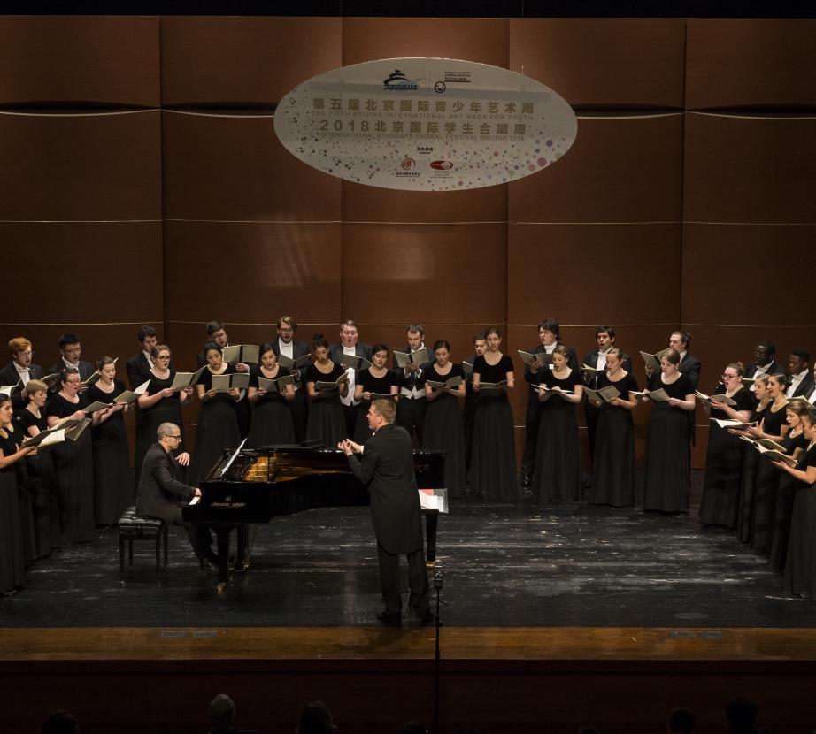 Westminster Choir performing at the Forbidden City Concert H