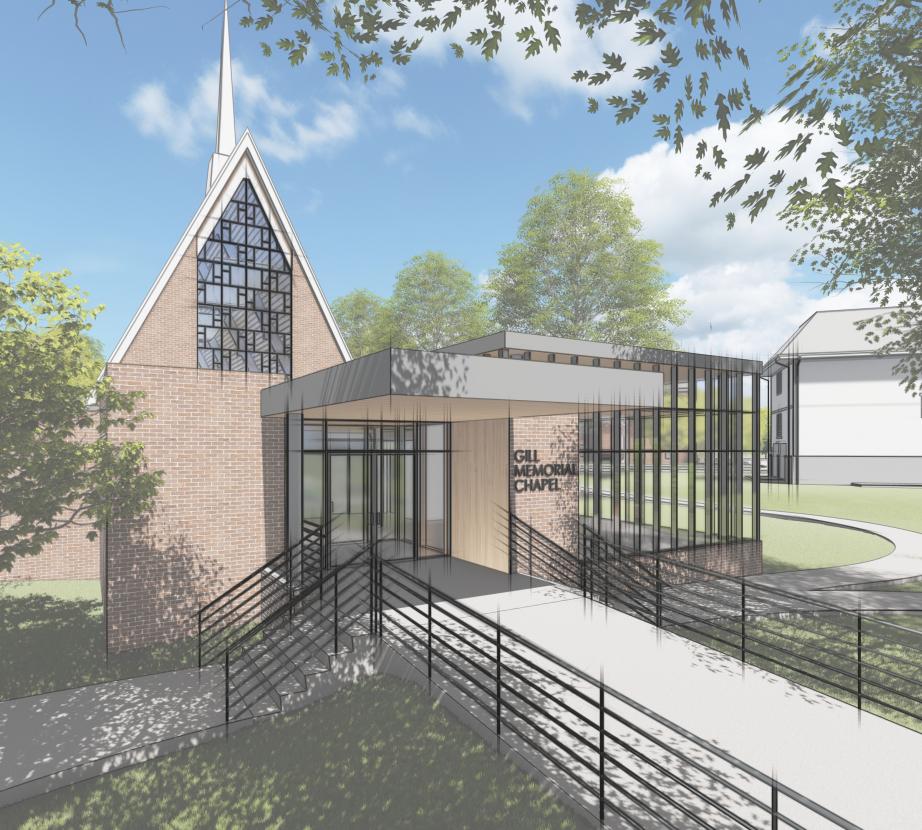 Gill Chapel exterior rendering 2