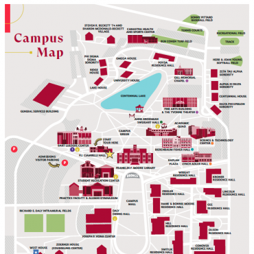 Rider Campus Map
